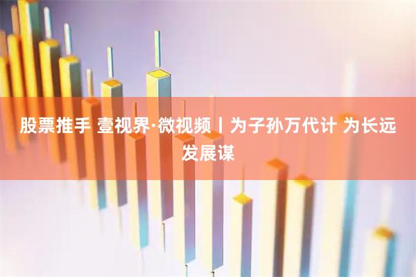 股票推手 壹视界·微视频丨为子孙万代计 为长远发展谋