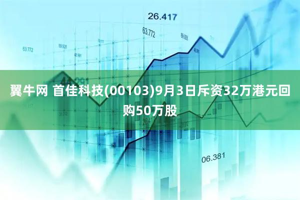 翼牛网 首佳科技(00103)9月3日斥资32万港元回购50万股